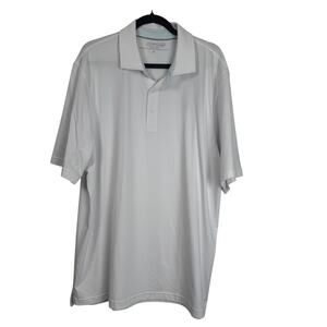 Jim Nantz Vineyard Vines Polo XL White Performance Golf NWT $98